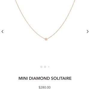 Bychari Mini Diamond Solitaire Necklace